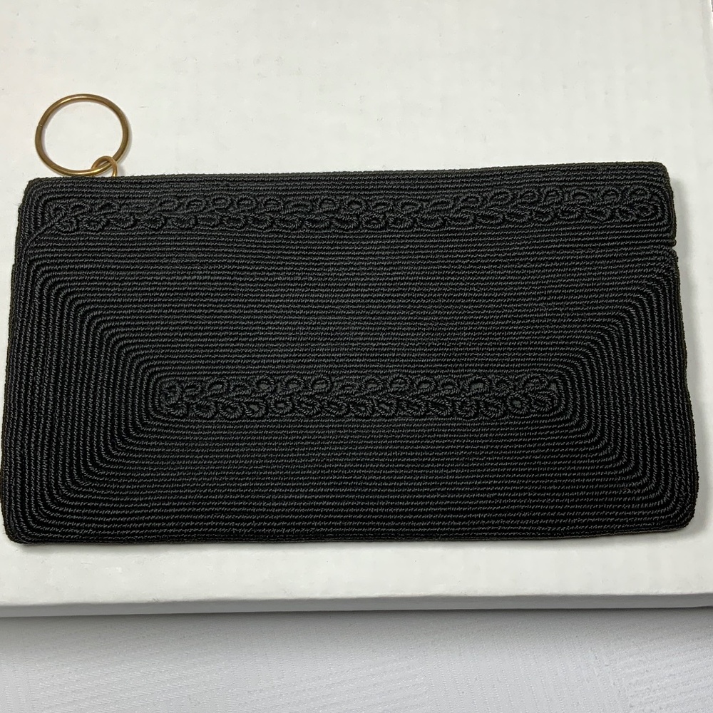 Vintage Black Corded Wristlet